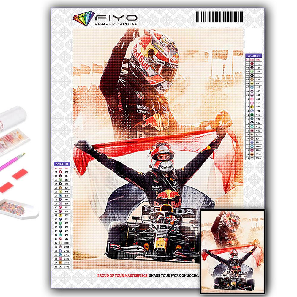 

Алмазная вышивка F1 Гонщик 5D DIY Алмазная картина Вышивка крестом Горный хрусталь