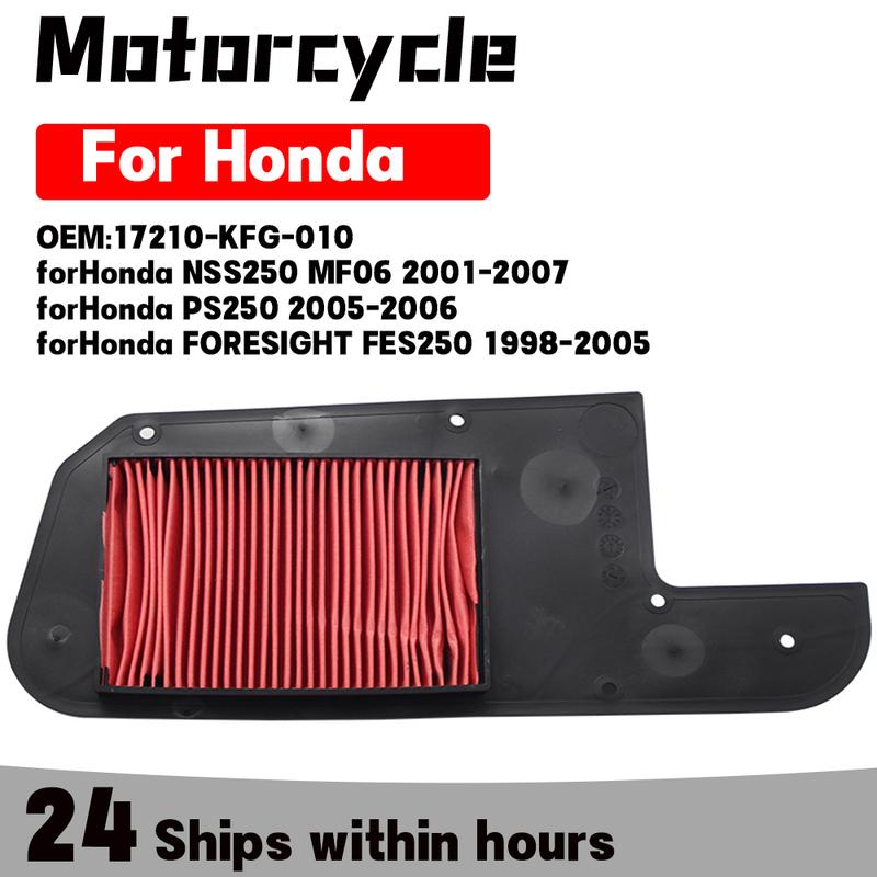 Motorcycle Air Filter is Suitable for Honda NSS250 MF06 PS250 FORESIGHT FES250 1998-2005 17210-KFG-010 Moto Accessories