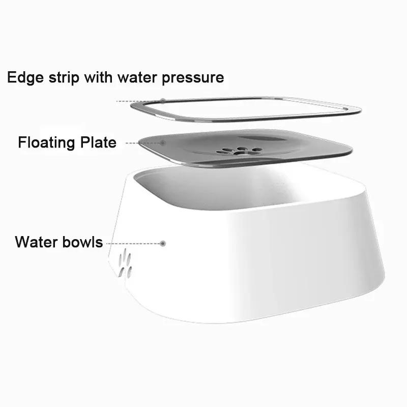 New Pet Floating Bowl Cat Dog Cleanly Drinking No Wet Mouth Anti Spill Removable Easy To Cleaning Keeps Dust Away Pet Products
