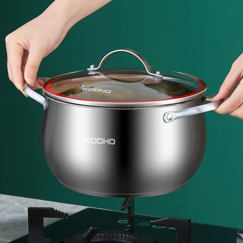 Wandehuo 22cm 304 Stainless Steel Soup Pot