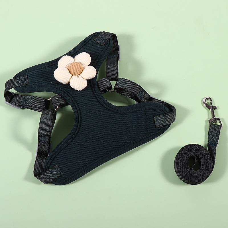 3D Kreslená vesta pro domácí mazlíčky a sada vodítka pro psy a kočky - Postroj odolný proti úniku pro venčení