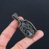 Larvikite Pendant Handmade Gemstone Jewelry, 999 Copper Wire Wrapped Pendant ,Unique Design Jewelry Pendant