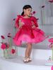 Robe de Princesse Satinée pour Filles – Jupe Plissée Papillon pour l'Été et la Remise des Diplômes