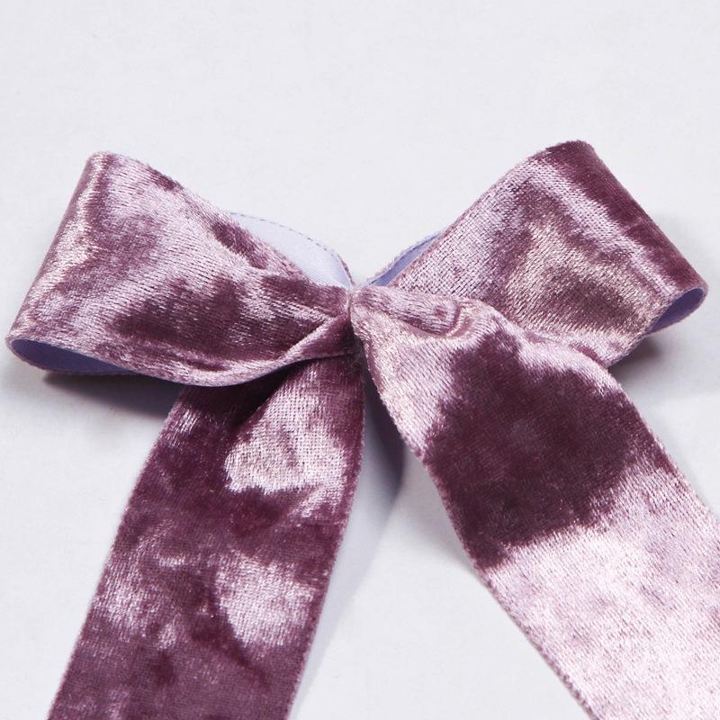 5yards 25MM 38MM Metallic Luster Velvet Stain Ribbon for Clothing Sewing DIY Hair Bows Hat Decor Craft Accessories Supply