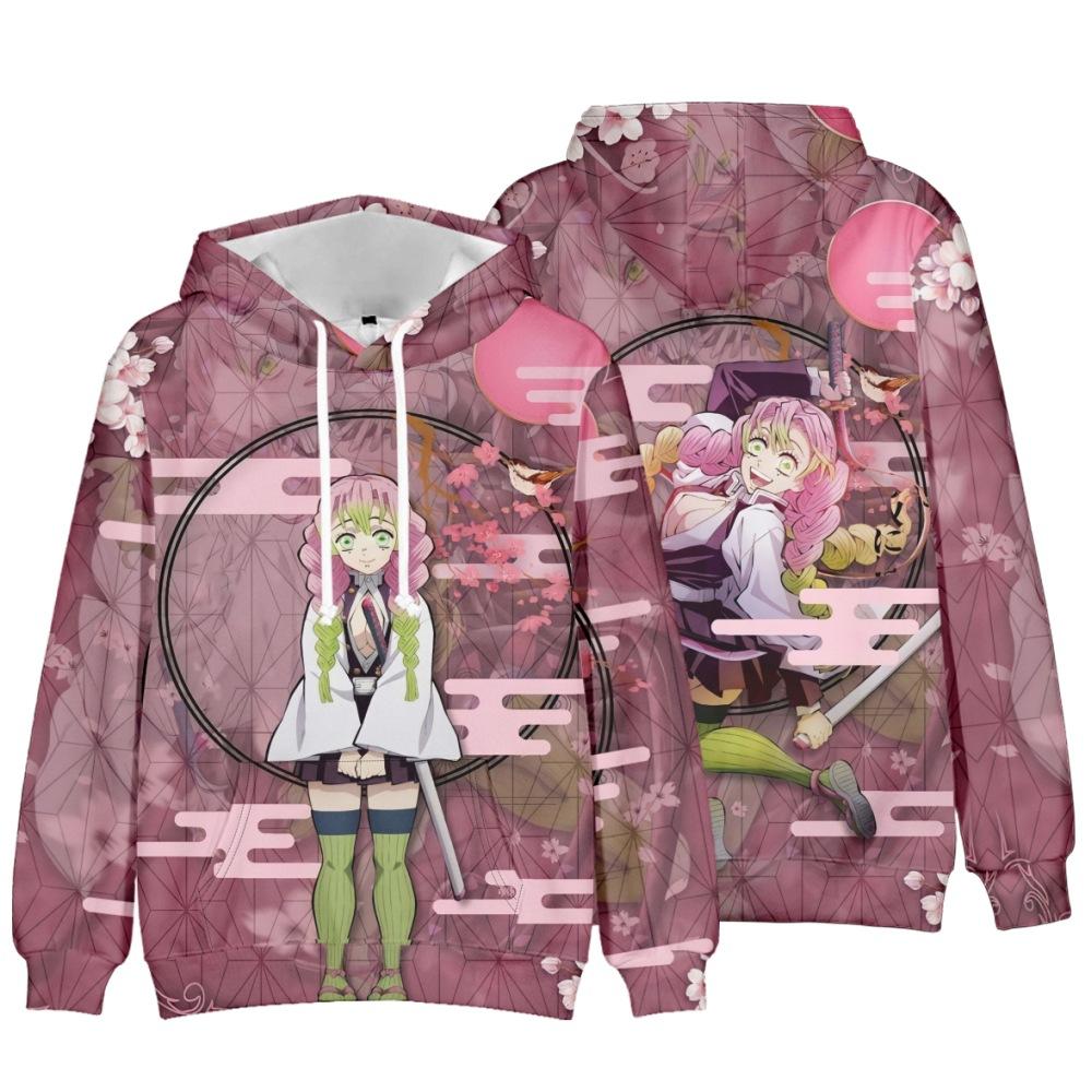 Moletons Demon Slayer 3D para Crianças Moletom Branco Lâmina Fantasma Roupas para Meninos Pulôver Casual Anime Harajuku Streetwear