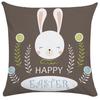 Home Decoration Easter Pillowcase Cute Rabbit Egg Print Pillowcase Living Room Sofa Cushion Cover Bedroom Room Decoration