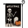 Halloween Garden Flag Pumpkin Ghost Halloween Flags 45x30cm Double Sided Yard Decoration Outdoor Welcome(excluding Flagpole)