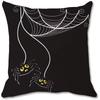 Halloween Horror Pumpkin Bat Spider Web Printed Cushion Cover Household Living Room Sofa Decoration Square Pillowcase