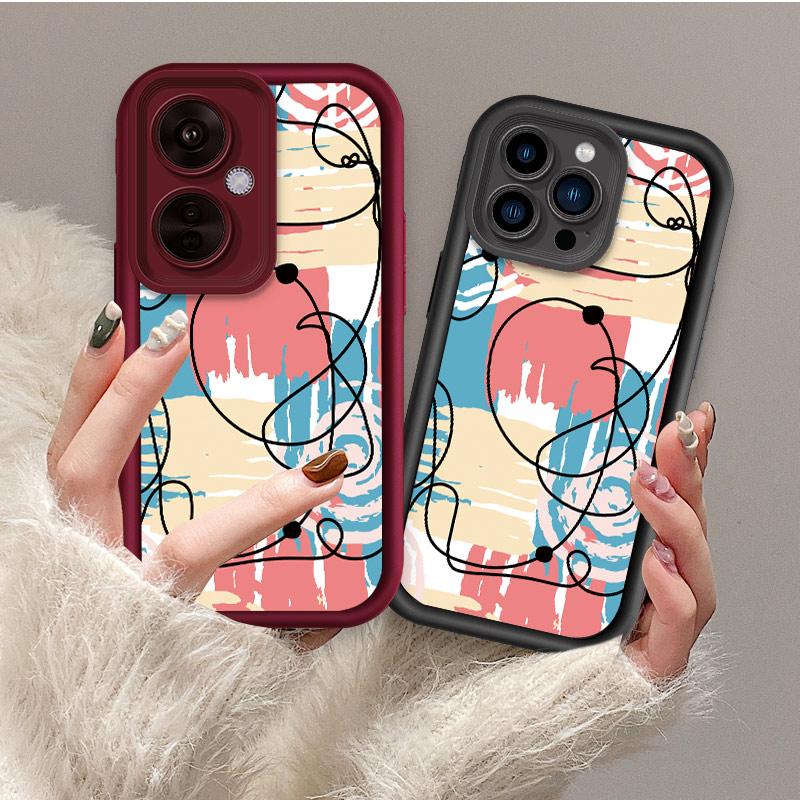 Graffiti Printed Fashion Case Flexible Soft Silicone TPU Shell Full Back Cover for Xiaomi Redmi Samsung Infinix
