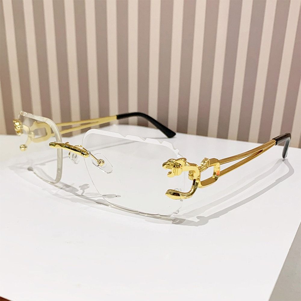 

Сонцезахисні окуляри UV400 Cheetah Design Metal Temples Retro Shades Прямокутні сонцезахисні окуляри для жінок і чоловіків Gradient Green