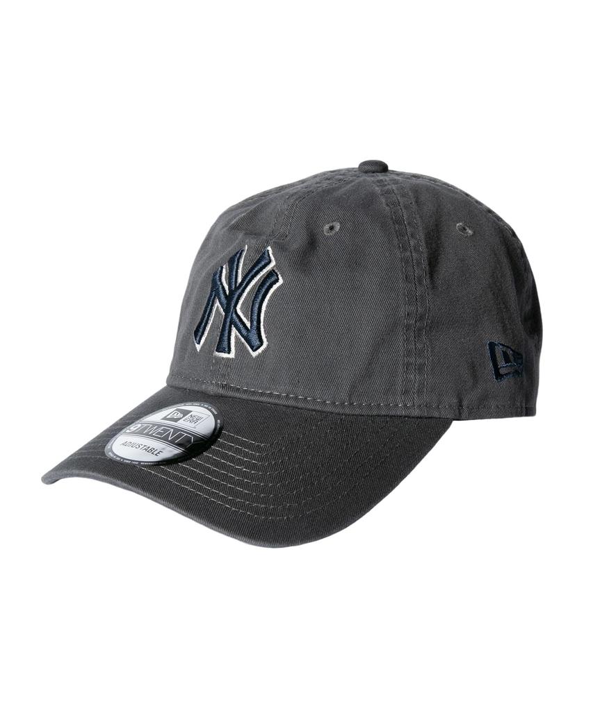 New Era 9TWENTY New York Yankees Gray Free Size Cap, & Navy, [Used]