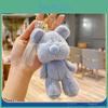 Delightful Colored Candy Plush Bear Keychain Cute Cartoon Pendant For Stylish Girls