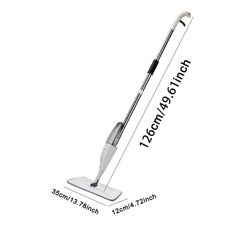 Nowy Duży Mop Natryskowy Do Gospodarstwa Domowego Z Wymienną Nakładką Z Mikrofibry Do Czyszczenia Na Mokro I Na Sucho Nakładki Z Mikrofibry Obrotowy Mop Natryskowy Miotła