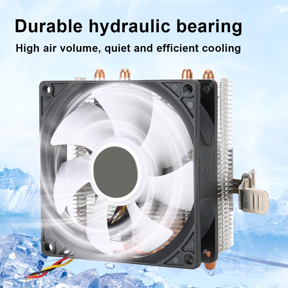CPU Cooler   Down-Shot 4 Brass Heatpipe General Computer Fan (3pin without light)(Green )