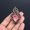 Pink Kunzite Pendant Gemstone Jewelry, 999 Copper Wire Wrapped Pendant, Handmade Jewelry Birthstone Pendant, Gift For Him