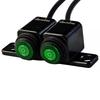 Motorcycle Electrical Headlight Switches With 3 Stage Adjustment And Bright Green Button For Enhanced Visibility