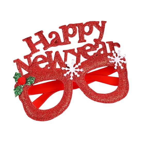 Happy New Year Accessory Sparkling 2026 Headband Glitter Eyeglass for Christmas New Year Eve Party Supplies