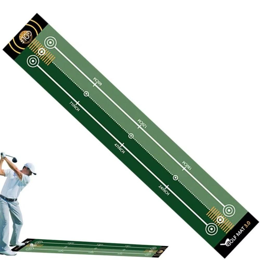 Foldable Golf Putting Practice Mat 50X300cm Golf Hitting Mat Golf Training Pad  Adults