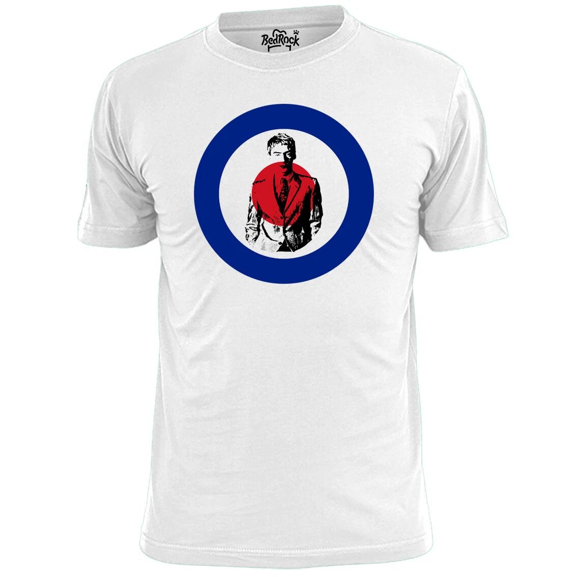 Mens Paul Weller Target V2 T shirt Mod Scooter Jam 4XL