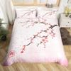 Japanese Style Bedding Set Traditional Kimono Motifs Comforter Cover Queen Size,Tokyo Duvet Cover Geisha Japan Asian Quilt Cover