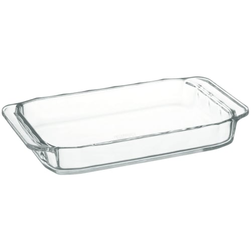 Iwaki Heat-Resistant Glass Toaster Oven Plate, Basic Series, 240 x 145 x 35mm, 700ml, KBC3850 BC3850