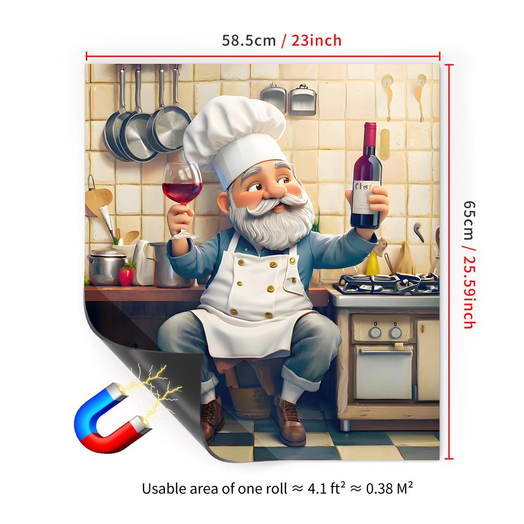 65X58.5Cm Household Dishwasher Magnetic Sticker Kitchen Home Refrigerator Magnetic Sticker