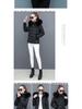 Women's Winter Short Cotton Jacket with Fur Collar - Slim Fit and Thickened for Warmth