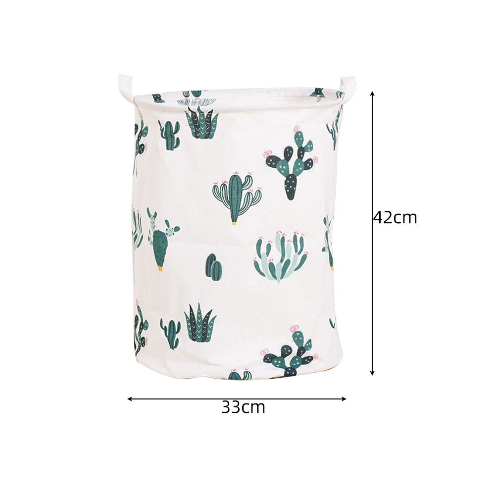 Grande Cesto de Roupa Suja À Prova D'Água Cesto de Armazenamento de Brinquedos Tecido de Linho de Algodão Cesto de Roupa Suja Portátil Organizador de Quarto