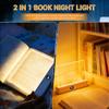Rechargeable Flat Led Reading Book Light for Reading at Night Treasure Box Dimmable Panel Plate Lamp 3 Colors Timer Full Page Light Eye-Friendly Glow