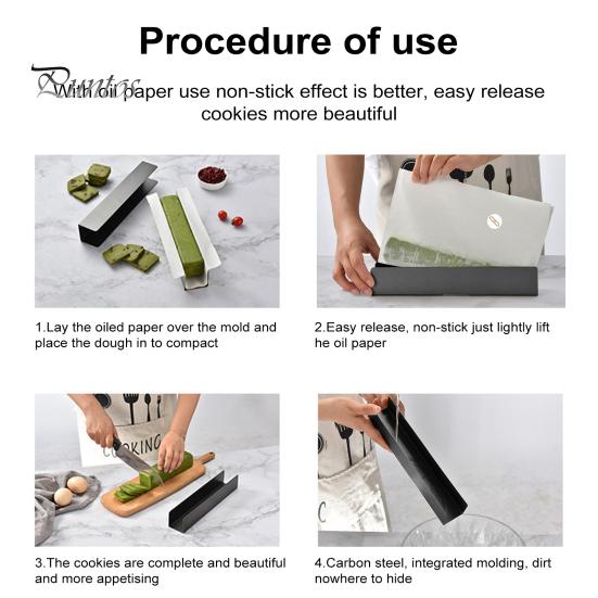 Cranberry Cookie Cutters French Bread Mold U-Shaped Non-Stick Biscuit Mold Metal Baking Tray for DIY Cookies Chocolate Fudge
