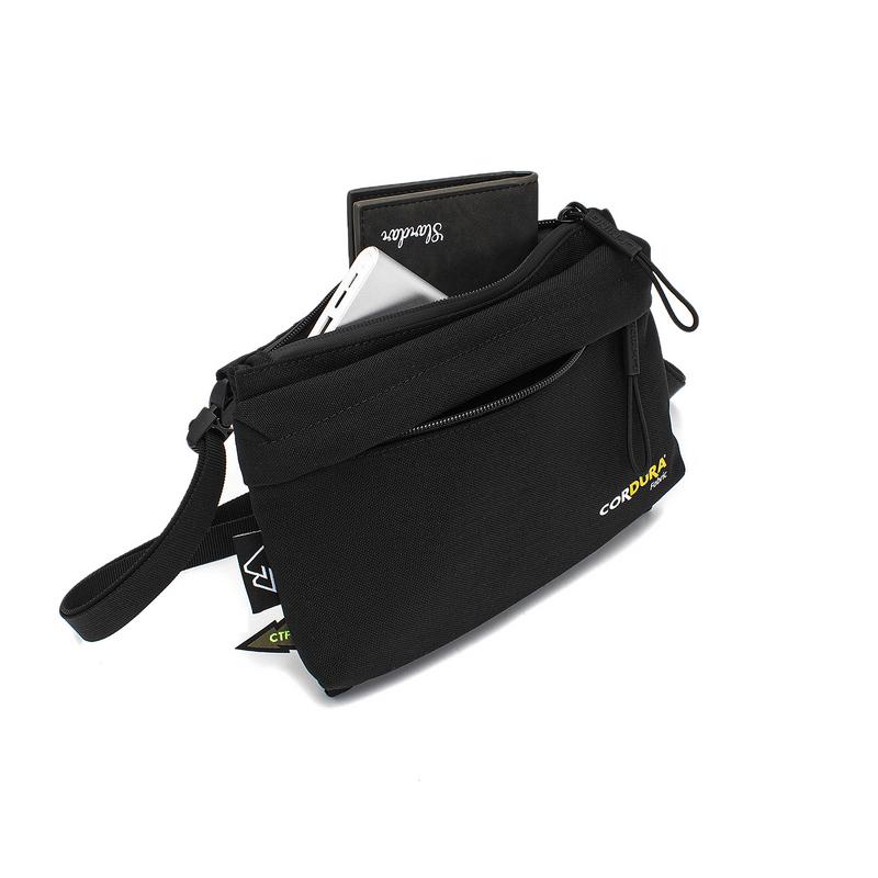 Li Ning Outdoor CF Tracing Polyester Shoulder Bag, Crossbody Bag Unisex Black ABDT207-3