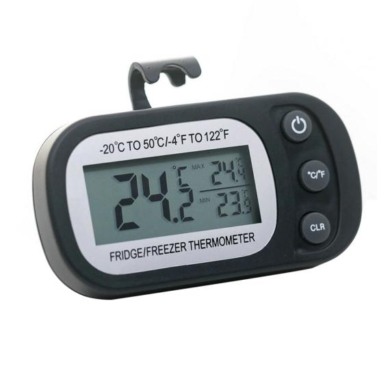 Refrigerator Hanging LCD Screen Digital Thermometer Waterproof Temperature Gauge чёрный