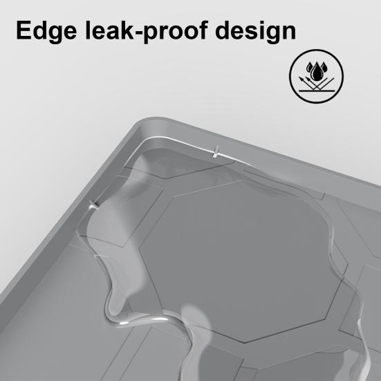 Katzenstreumatte mit erhöhten Rändern Rutschfest Wasserdicht Urinbeständig Leicht zu reinigen Streukontrolle Kätzchenstreu-Fangmatte Silikon-Bodenmatte Haustier