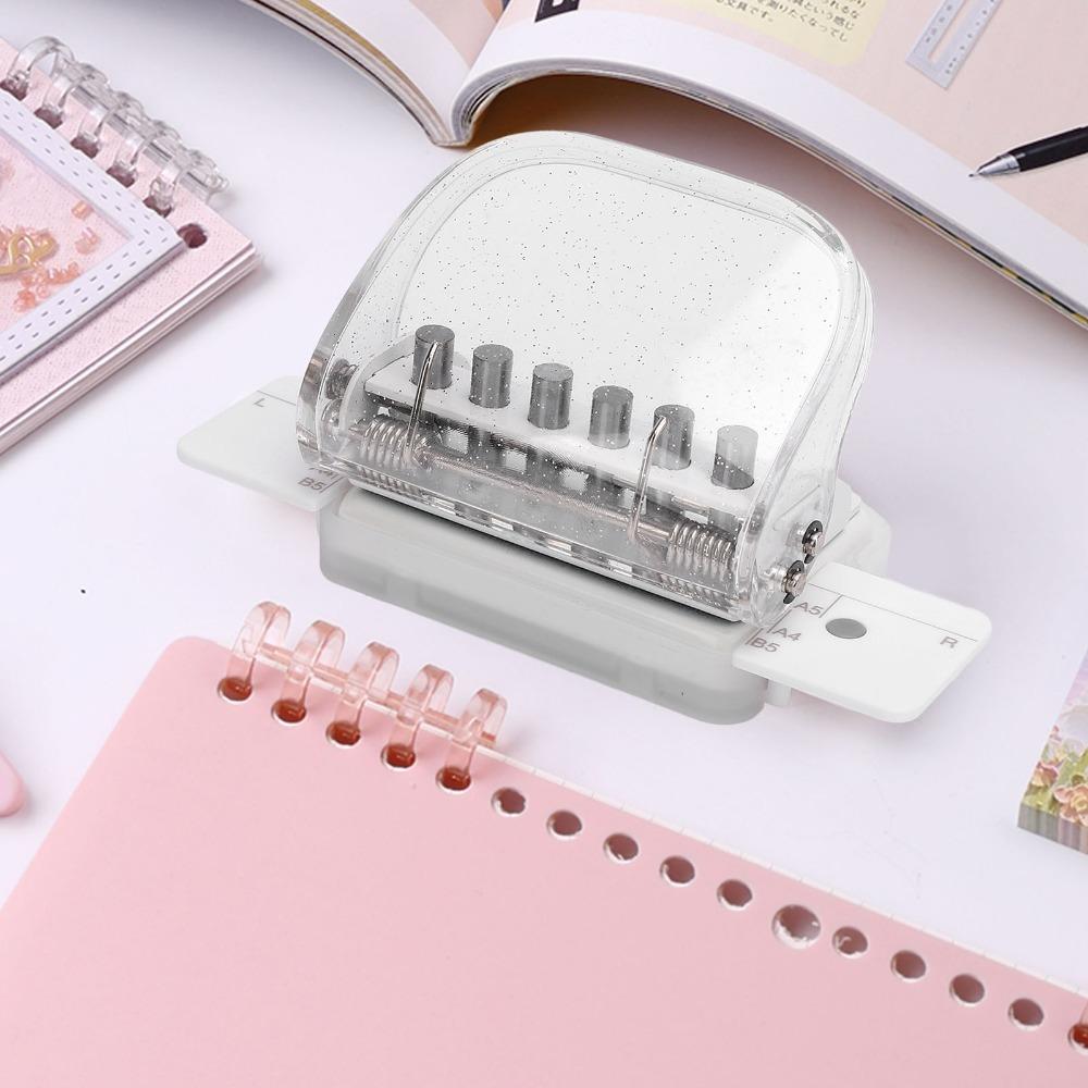 Portable Manual Paper Punch ABS Binding Machine Portable Office Hole Punch Scrapbooking