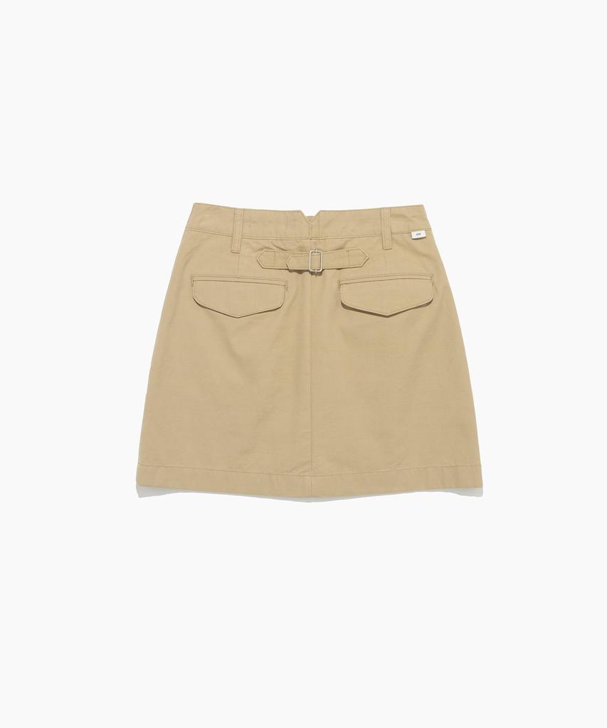 Tudument Cotton Mini Skirt Beige