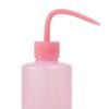 250ML Tattoo Waschflasche Tragbare Tattoo Gebogene Ausguss Sprühflasche Plastik Squeeze Flasche Werkzeug Rosa
