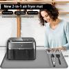 Nonslip Silicone Counter Mat With Tool Organizers Heat Resistant Spills Guard Kitchen Accessory Air Fryers Pad