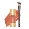 Blusher Moment Warm Tone Peach Beige + Brush