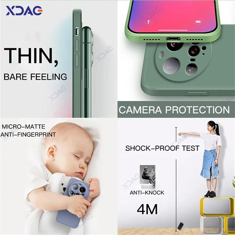 Mobile Phone Cases for Xiaomi 15 Ultra Xiaomi15Ultra 5G 6.73" 360 Soft Luxury Square Liquid Silicone Back Covers Bags