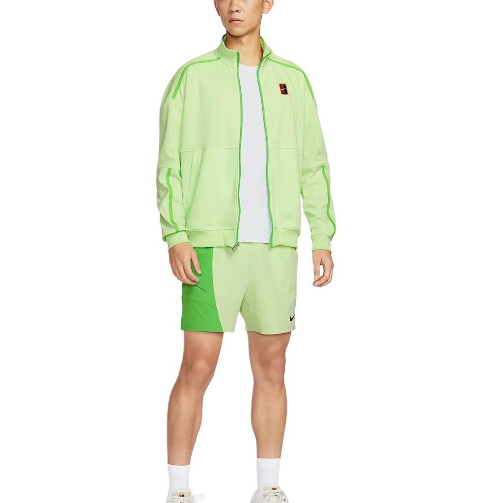 Nike Court Heritage Maille Polaire Col Tricoté Fermeture Éclair Ample Chemise de Tennis Hommes Hauts FZ6926-360