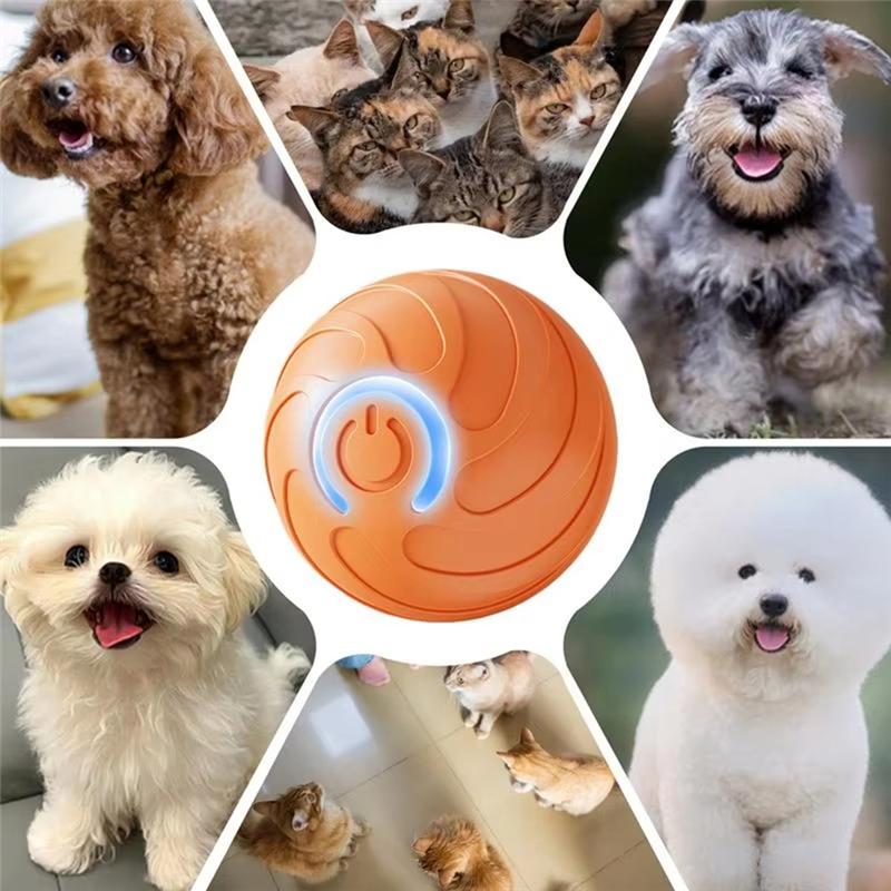 Good-Smart Pettoys Ball Electric Automatic Jumping Rolling Ball Interactive Game Rechargeable Moving Puppy/Kitty