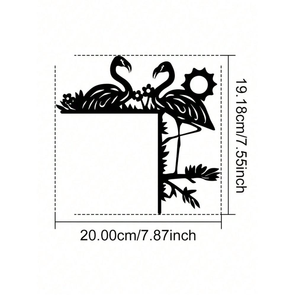1PC Metal Sleigh Wall Stickers: Door Corner & Party Decor