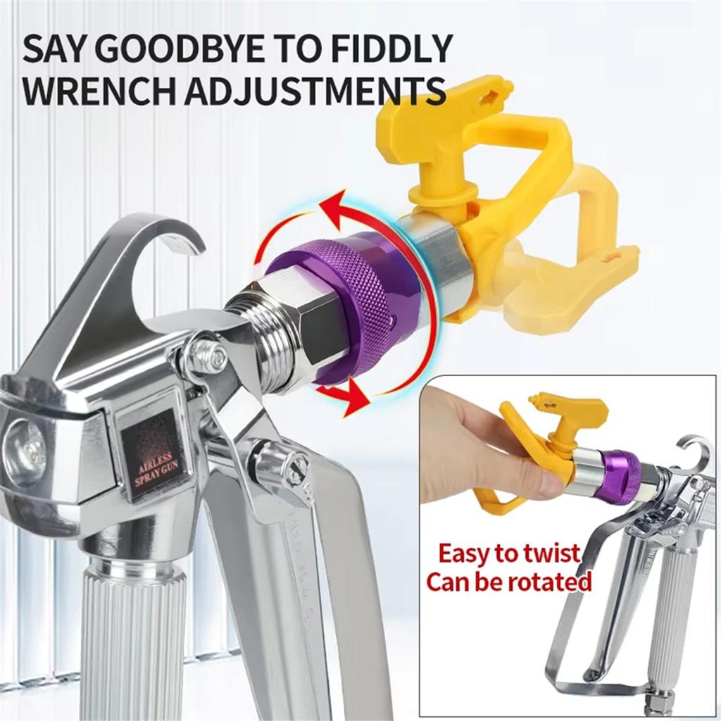 Airless Paint Spraying Fan Pivot Rotary Joint 360° Rotation ,Airless Sprays Accessory Pivoting Swivel Connector