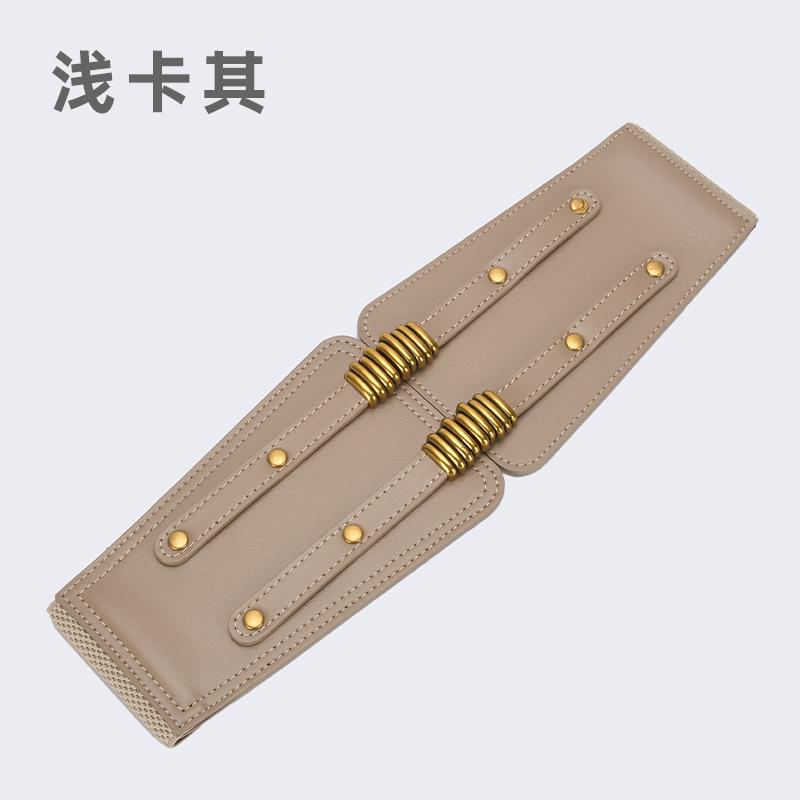 

Женский эластичный ремень Эластичный широкий ремень для украшения платья Широкий поясной ремень Женская кожа