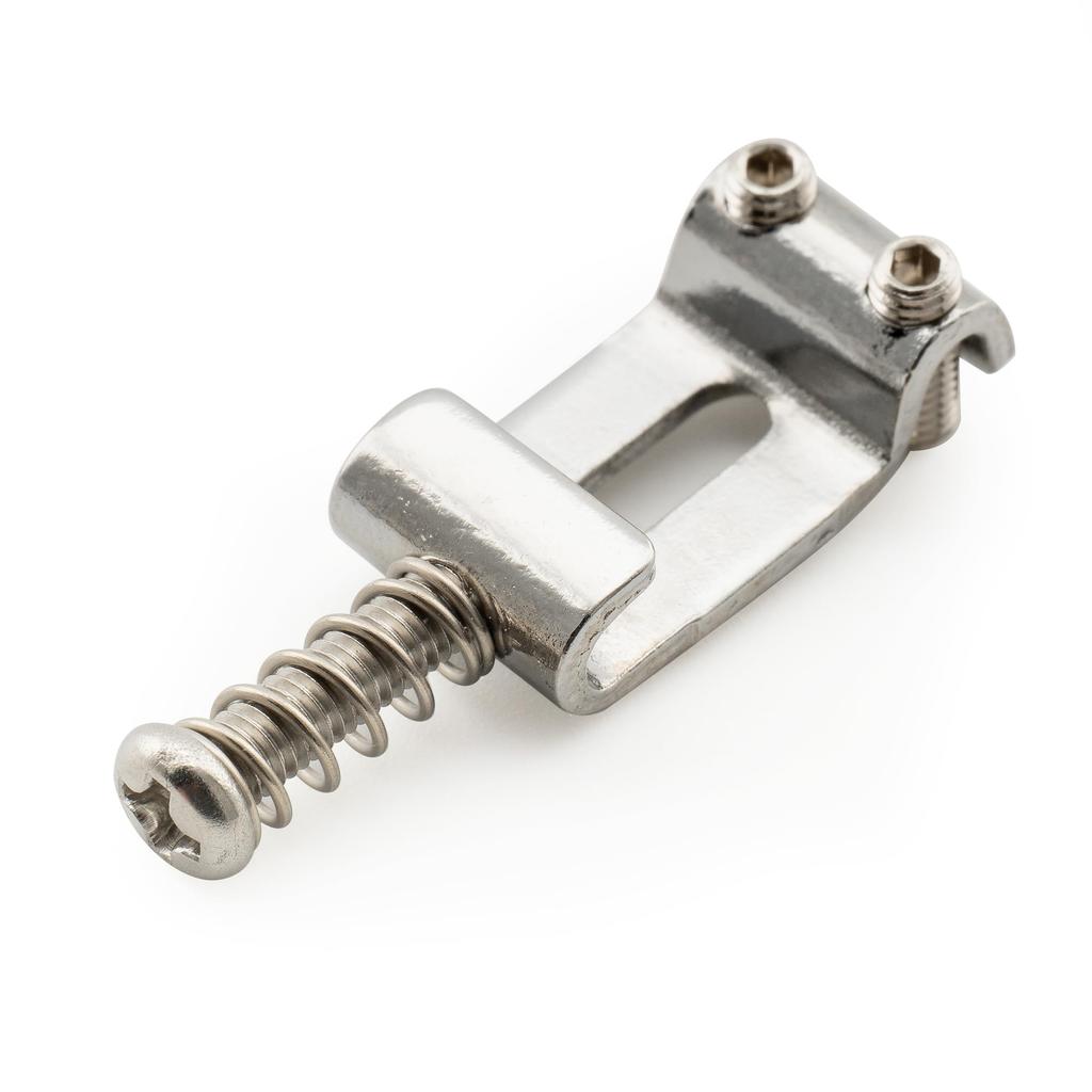 Musiclily Ultra Hardened Steel Vintage Bridge Saddles for Strat Electric Chrome of 10.5mm Guitar, (Set 6)