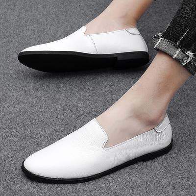 Luxury Men Casual Shoes Genuine Leather Men's Loafers Brand Moccasins Breathable Slip On Driving Shoes Simple Male Walking Shoes