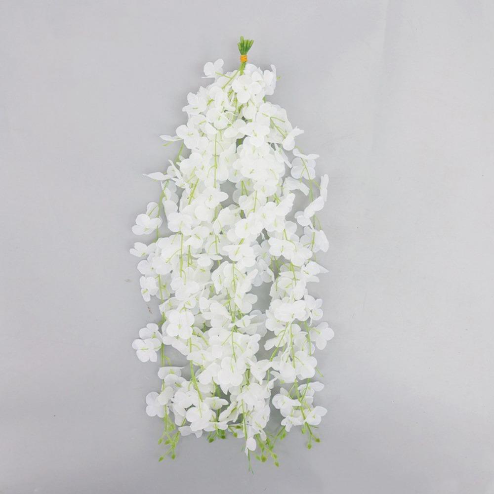 10PCS Multicolor Vine Wreath Silk Petals Flower Vine Garland Silk Flowers String  Scene Ornament