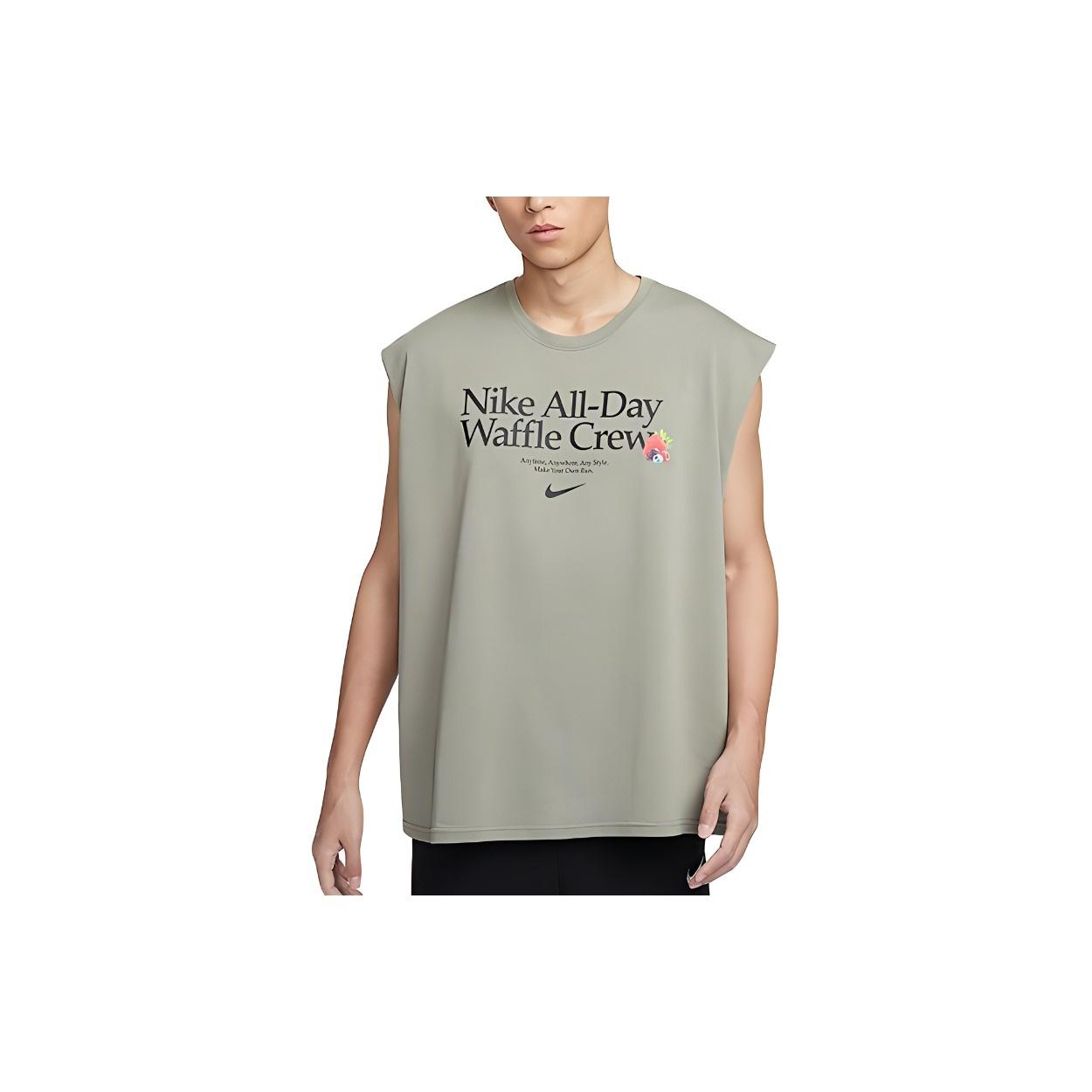 Nike Sportswear Club Sleeveless Top Olive Green Men s HQ1204-053 XL