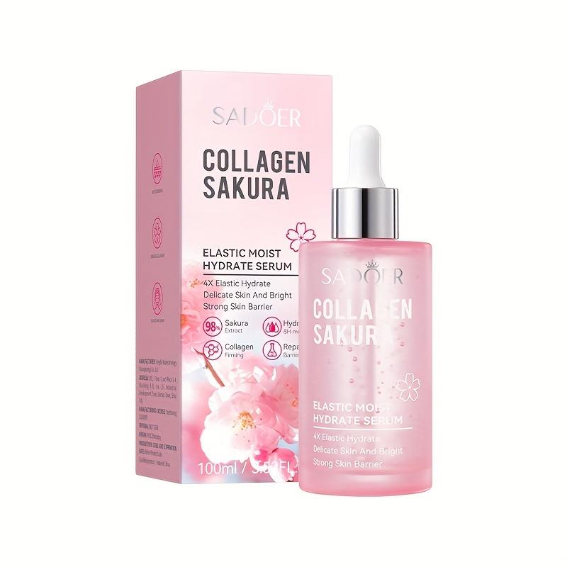 SADOER Sakura Collagen Moisturizing Facial Cleanser, Deep Cleansing Face Wash, 100ml