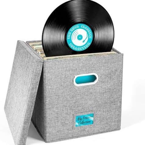 Vinyl Record Storage Box For Up